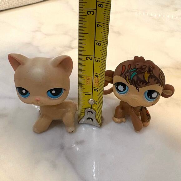 Littlest Pet Shop LPS Cat & Monkey Lot - Picture 6 of 6